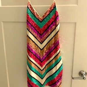 Express sequin dress worn once